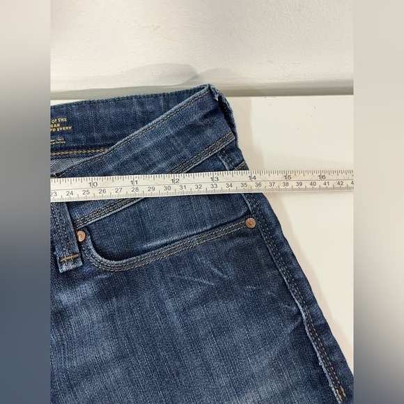 Mavi Vanna Style Jean Shorts Waist Size 24 Blue Denim Mid Rise - Picture 9 of 11